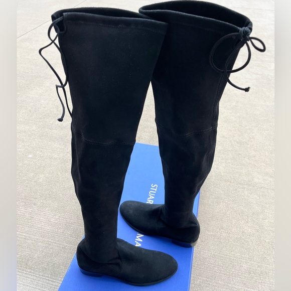Stuart Weitzman
Lowland Suede Thigh-High Boots - Picture 10 of 11